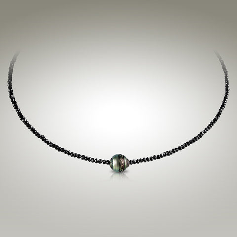 Moana Chic - Black Spinel Choker