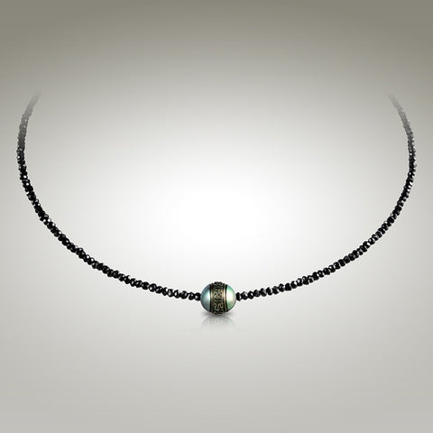 Moana Chic - Black Spinel Choker